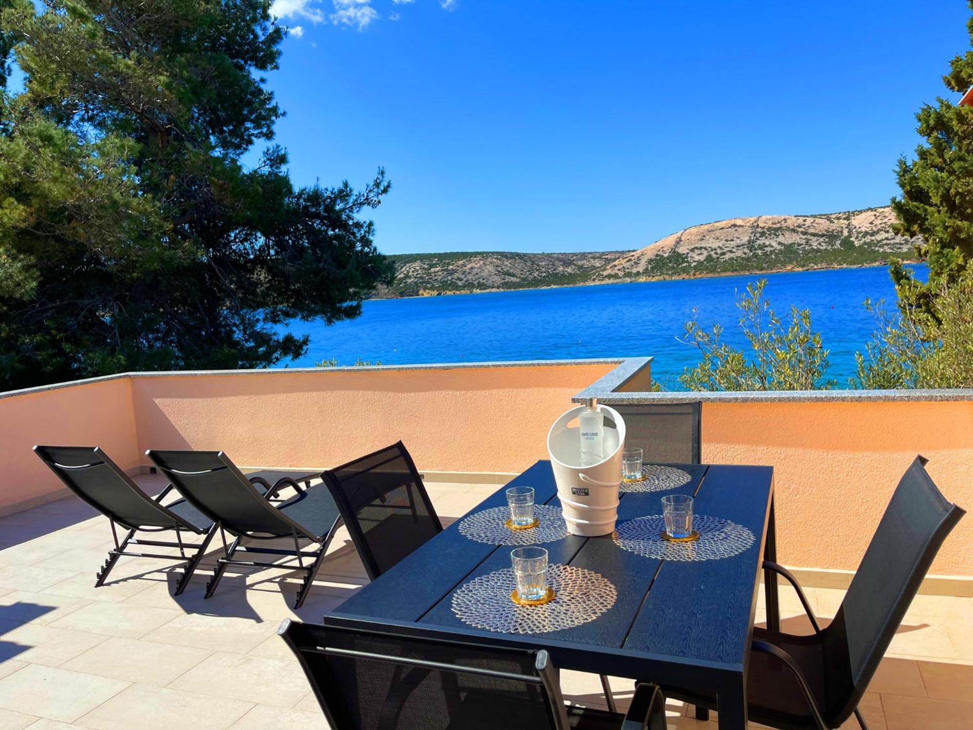 Villa Olivija-Direkt Am Strand! Stara Novalja Exterior foto